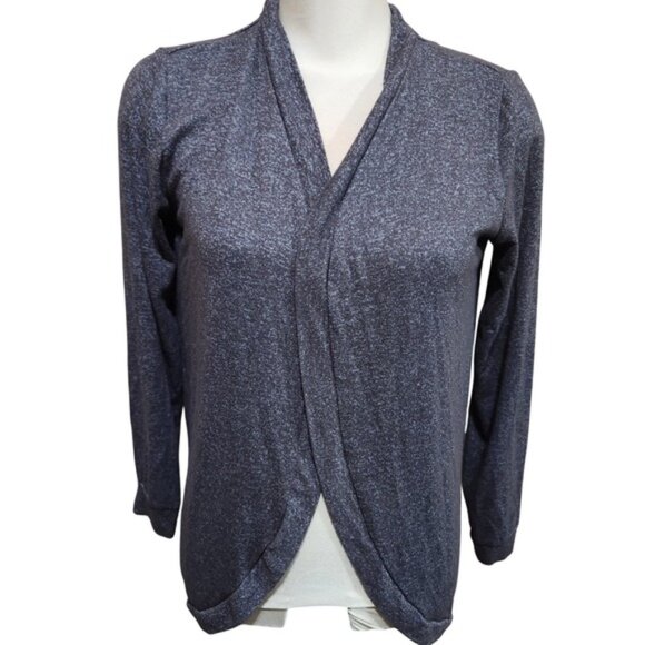 Sweaters - Joe Fresh Womens Open Front Cardigan Gray Knit Small normcore basic